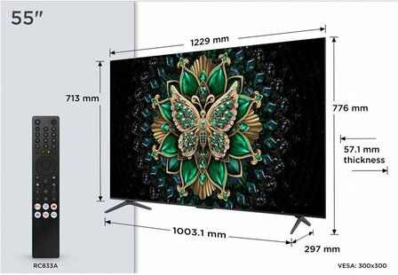 TCL 65P79K (2025) | 65&#039;&#039; Ultra HD 4K | QD-Mini LED Smart TV | Wifi | Google TV | Dolby Vision | 120Hz