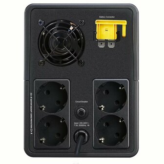 APC Back‑UPS BVX1600LI‑GR | 1600 VA (900 W) | 4&times; Schuko-stopcontacten | Line‑Interactive UPS | Noodstroomvoeding