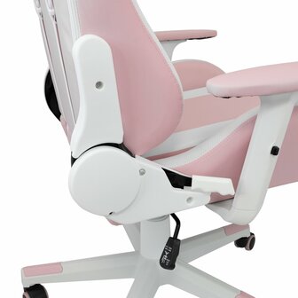 White Shark Roxy | Roze Gamingstoel met Verstelbare Rugleuning | Belastbaar tot 120 kg