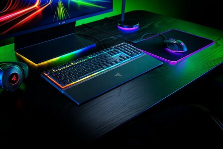 Razer Ornata V3 | Gaming Toetsenbord (Duits QWERTZ) | USB | Mecha Membrane | RGB | Zwart