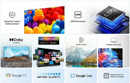 TCL 55V6C | 55&#039;&#039; Ultra HD 4K | LED Smart TV | Wifi | Google TV | Dolby Vision | 60Hz (2025)