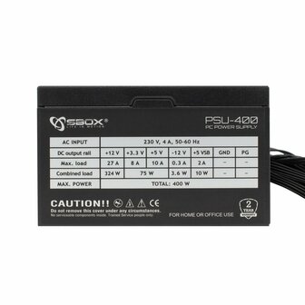 SBOX PCC-12 | Micro-ATX PC Case | Inclusief 500W PSU | USB 3.0 | Behuizing