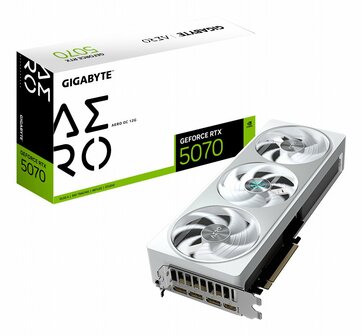GIGABYTE GeForce RTX 5070 AERO OC | 12GB GDDR7 | DLSS 4 | Videokaart | Nvidia GPU
