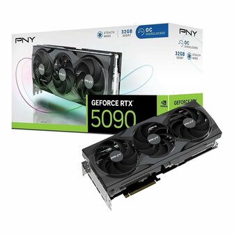 PNY GeForce RTX 5090 OC | 32 GB GDDR7 VRAM | 4K Gaming &amp; AI | Videokaart | GPU | Nvidia