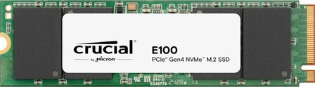 Crucial E100 2TB | PCIe NVMe SSD | Gen4 M.2 | 7.400 MB/s lezen | 7.000 MB/s schrijven