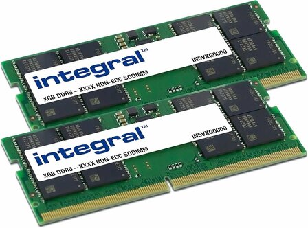 Integral IN5V16GNHRBXK2 | 32GB 2&times;16GB DDR5 | SO-DIMM | CL40 | Geheugenmodule | RAM