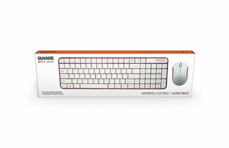 QWARE Wireless Waterford Toetsenbord + Muis Roze