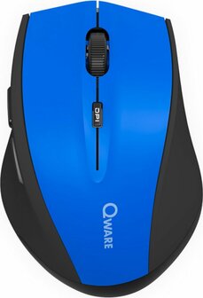 QWARE Wireless Mouse Bolton Blauw