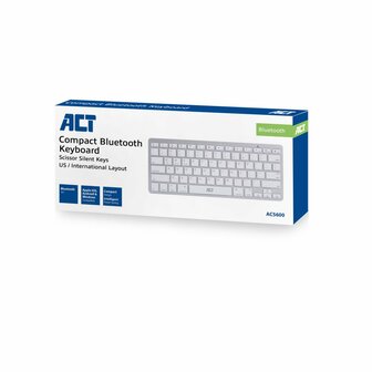 ACT AC5600 | Toetsenbord | Bluetooth | QWERTY US International | Wit