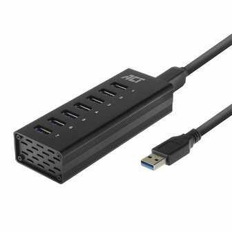 ACT AC6315 | USB 3.2 Gen 1 Hub | Type-A | 5 Gbit/s | Zwart