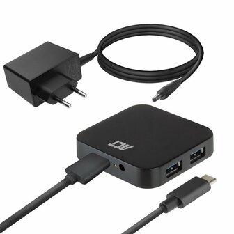 ACT AC6410 | USB 3.2 Gen 2 Hub | Type-C | 5 Gbit/s | Zwart