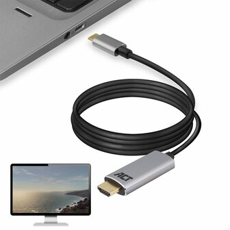 ACT AC7015 | USB-C naar HDMI kabel | 1,8 meter