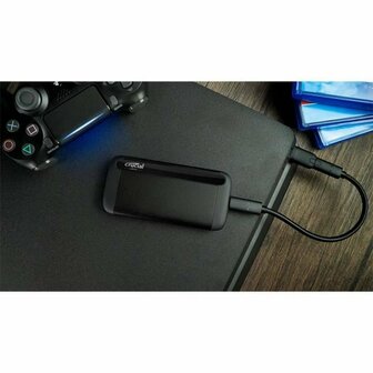 Crucial X8 1 TB Externe SSD | USB 3.2 Gen 2 Type C | 1050 MB/s Lezen | Zwart