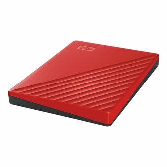 WD My Passport Externe Harde Schijf | 2TB | USB 3.2 | Rood