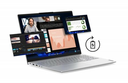 Lenovo ThinkBook 16 G8 | 16" WUXGA IPS (1920x1200) | Intel Core Ultra 5 225U | 16GB DDR5 RAM | 512GB SSD | Windows 11 Professional | Grijs