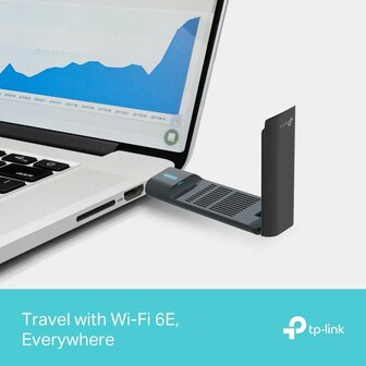 TP-Link Archer TXE70UH | Wi-Fi 6E USB-adapter | Tri-Band AXE5400 | Tot 5400 Mbit/s