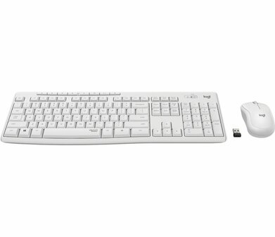 Logitech MK295 toetsenbord RF Draadloos QWERTY US International Wit
