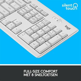 Logitech MK295 toetsenbord RF Draadloos QWERTY US International Wit