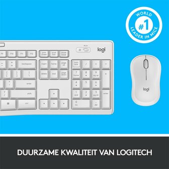 Logitech MK295 toetsenbord RF Draadloos QWERTY US International Wit