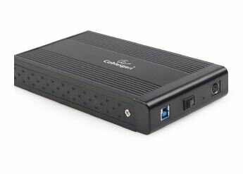 *Externe 3.5&quot; SATA harddiskbehuizing (enclosure) USB 3.0, Zwart (B) (No HDD)