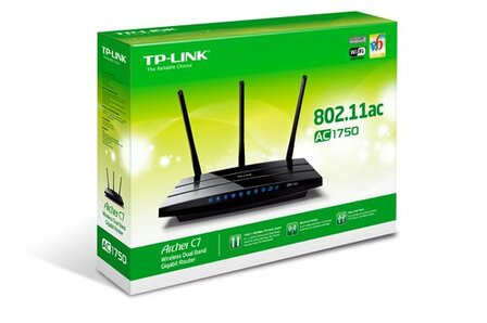 TP-LINK Archer C7 Wi-Fi Ethernet LAN Dual-band Zwart
