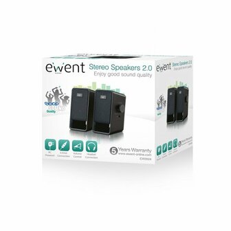 Ewent Speaker set 2.0 AC powered
