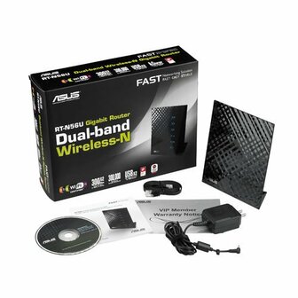 ASUS RT-N56U Dual-band (2.4 GHz / 5 GHz) Gigabit Ethernet Zwart draadloze router