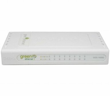 D-Link DGS-1008D/E Unmanaged Wit netwerk-switch