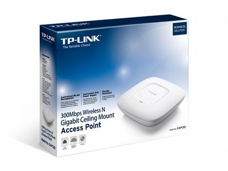 TP-LINK EAP225 Dual-band (2.4 GHz / 5 GHz) Gigabit Ethernet Wit draadloze router