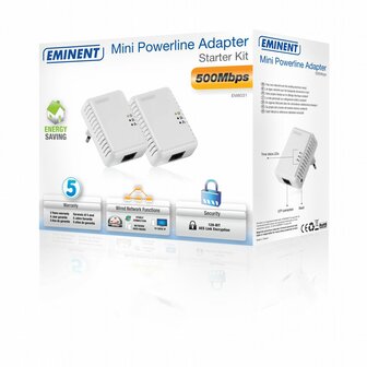 Eminent EM8031 Ethernet 500Mbit/s netwerkkaart &amp; -adapter