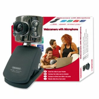 Eminent EM1089 Webcamera with Microphone 640 x 480Pixels USB Zwart webcam