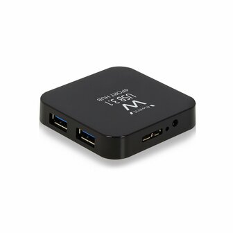 Ewent EW1134 USB 3.1 (3.1 Gen 2) Type-A 5000Mbit/s Zwart hub &amp; concentrator