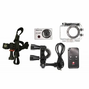 Manta WiFi Sport Cam + Accessoires / F-HD / 8MP