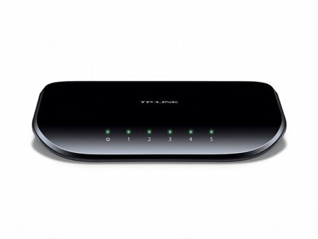 TP-LINK TL-SG1005D Unmanaged Gigabit Ethernet (10/100/1000) Zwart