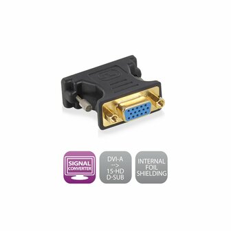 Ewent kabel-tussenstuk | DVI-A naar VGA | EW9850