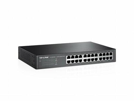 TP-LINK TL-SG1024D Unmanaged Gigabit Ethernet (10/100/1000) Grijs