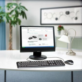 Logitech MK120 | Bedraade Muis en Toetsenbordcombo | QWERTY