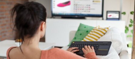 Logitech K400 | Draadloos Toetsenbord met Touchpad | QWERTY