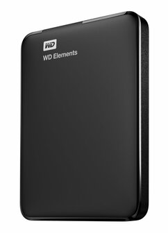 Western Digital WD Elements Portable 2.5 Inch externe HDD 1TB, Zwart