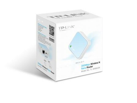 TP-LINK TL-WR802N draadloze router Fast Ethernet Single-band (2.4 GHz) Blauw, Wit