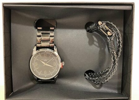 Enzo Tempo Milano heren horloge + armband set