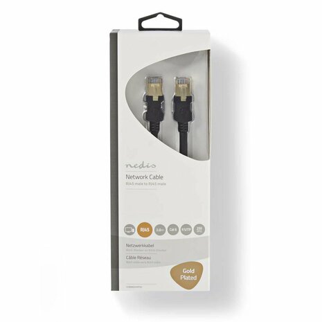 Nedis F/UTP Cat 6 Netwerkkabel | 2 m | Zwart