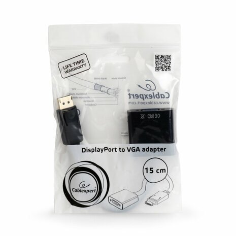 Gembird DisplayPort naar VGA Adapter | Wit