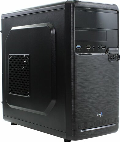 MICRO-TOWER ZWART ATX (NO PSU) 