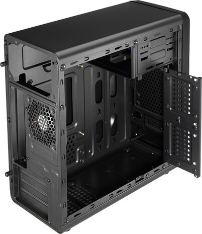 MICRO-TOWER ZWART ATX (NO PSU) 