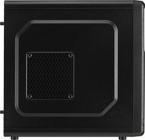 MICRO-TOWER ZWART ATX (NO PSU) 