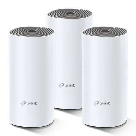 TP-LINK Deco E4 (3-pack) Dual-band (2.4 GHz / 5 GHz) Wi-Fi 5 (802.11ac) Wit, Grijs 2 Intern