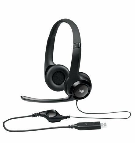 Logitech H390 | Bedraade On-ear Headset USB-A | Zwart