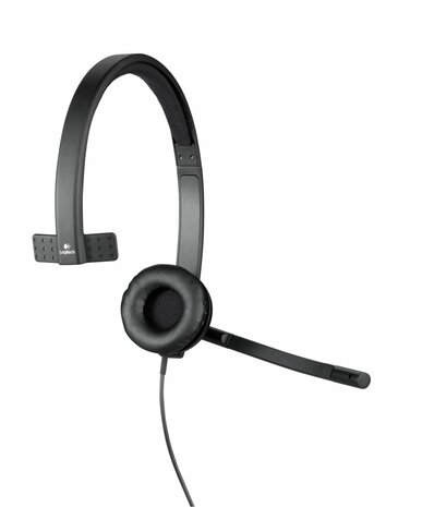 Logitech H570e | Bedraade On-ear Mono Headset | USB-A | Zwart