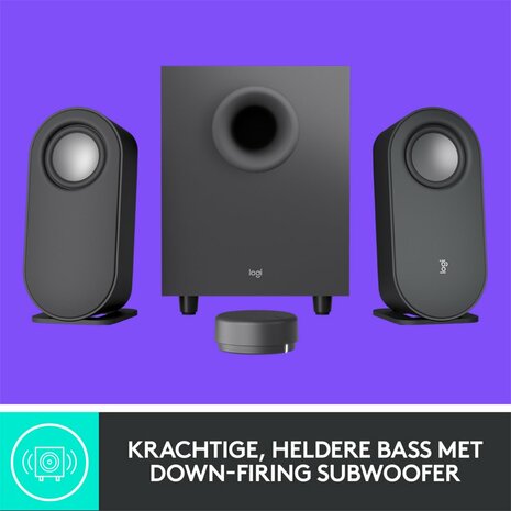 Logitech Z407 Bluetooth computerspeakers met subwoofer en draadloze bediening